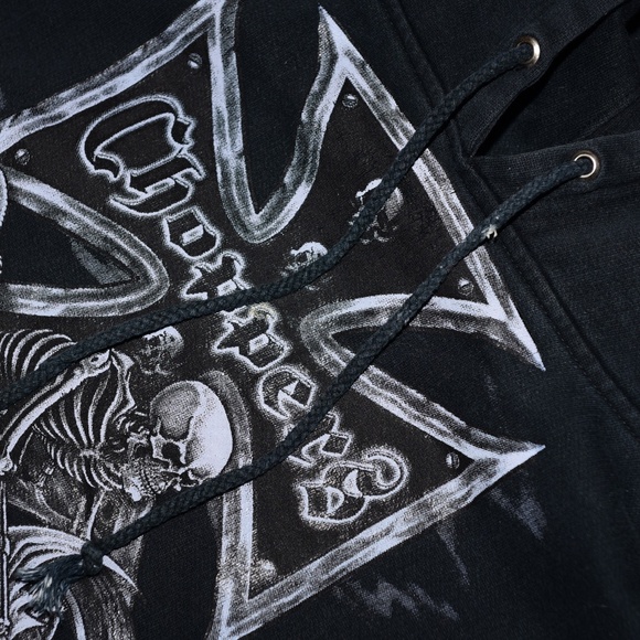 Vintage Daytona Bike Week 07' Biker Hoodie - Picture 8 of 8